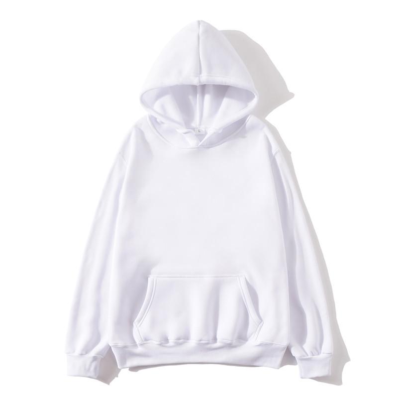 Unisex Loose Casual Hoodie - Thickened Solid Color Fleece Pullover for Autumn/Winter 2022