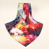 New Palestine Scarf Keffiyeh Women Printed Square Scarf Muslim Hijab Satin Silk Handkerchief Bandanna Muffler Headscarf Wraps