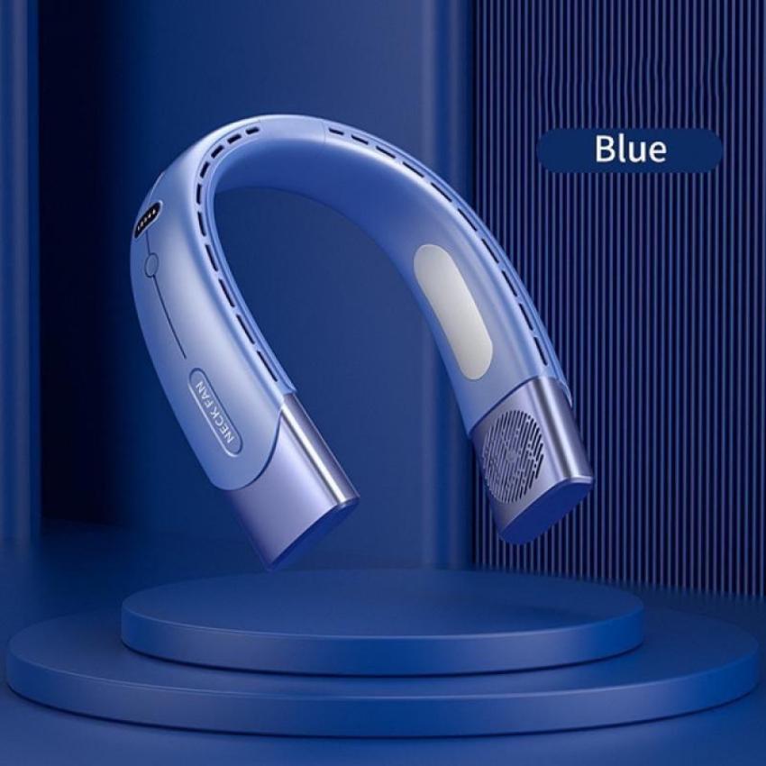 4000mAh Portable Neck Fan Electric Wireless FAN Hanging Rechargeable Mini Ventilador Cooling USB Bladeless Mute Fans for Indoor Outdoor Sports