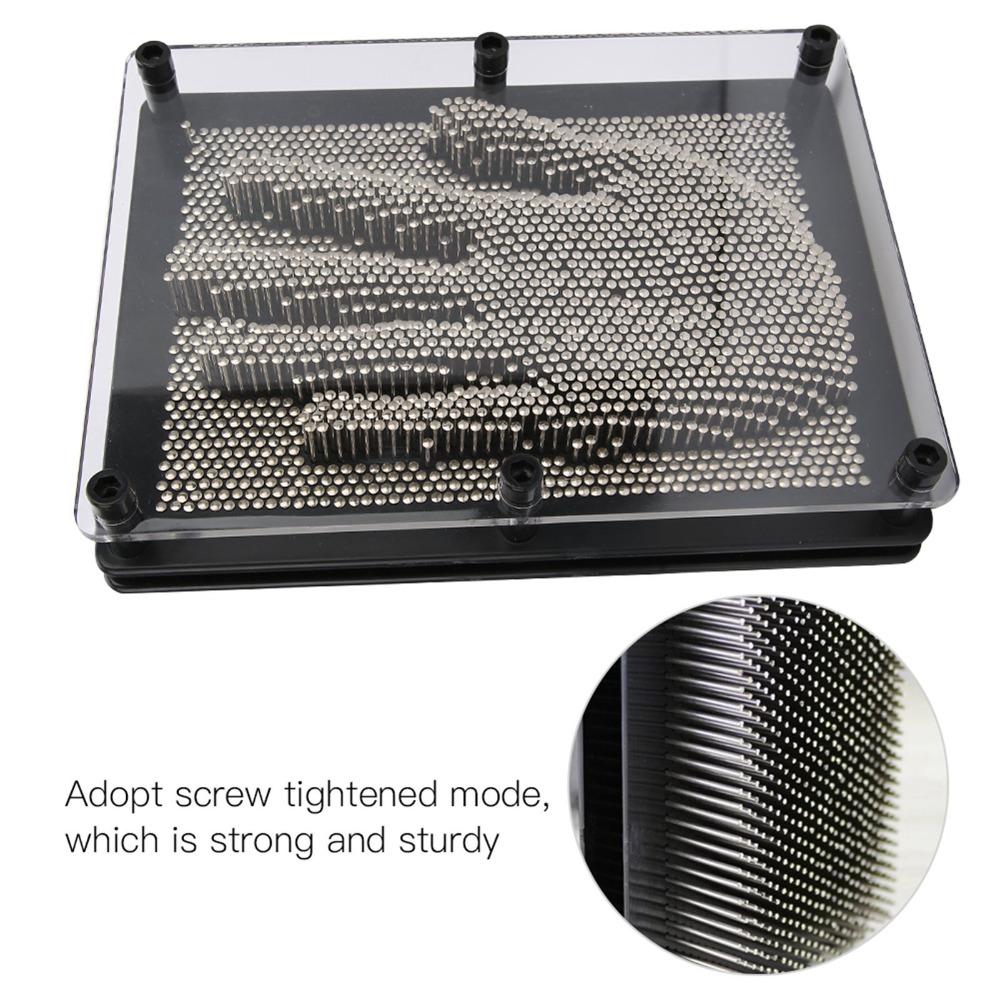 Silver Handprint Toy Metal Three Dimensional Toy Needle Toy Office Desk Decoration