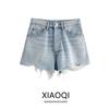 Fashion Style 2024 Autumn New Women's Clothing Mid Waist Stylish Easiest for Match Slim Looking Denim Shorts 8197202