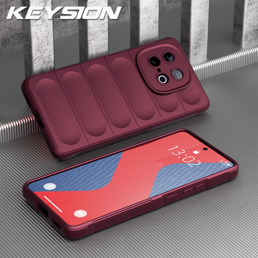 KEYSION Противоударный матовый чехол для IQOO Z10 Turbo 5G Нескользящая мягкая силиконовая задняя крышка для телефона для VIVO IQOO Z10 Turbo Pro 5G