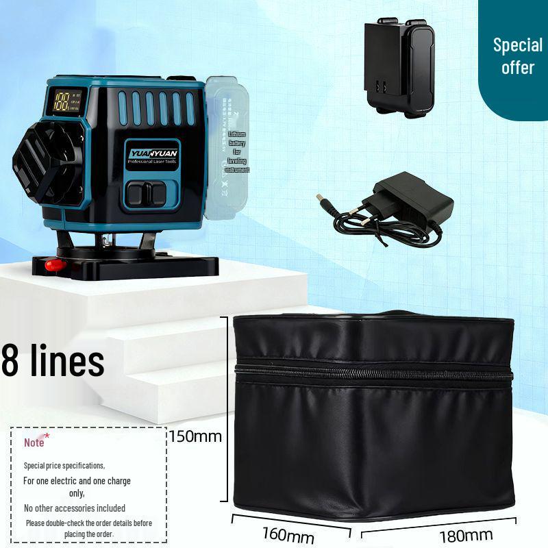 Крестовой новый 16-линейный многофункциональный вращающийся лазерный уровень с инфракрасной технологией