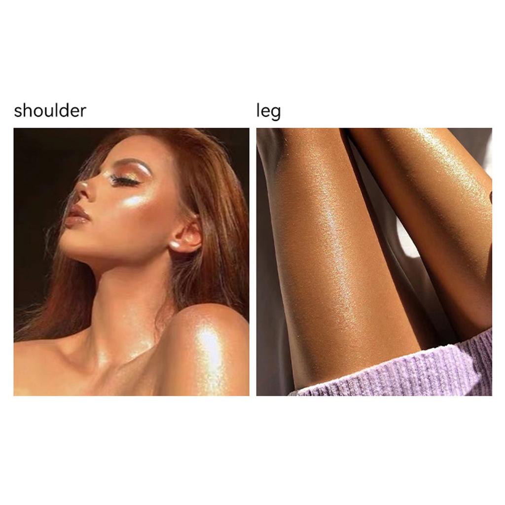 Блестящий роллер-хайлайтер и стик-бронзер для лица и тела, сверкающая мерцающая пудра для макияжа, идеально подходит для фестивальной вечеринки и ежедневного использования