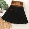 Girls' Summer Midi Pleated Skirt with Anti-Exposure Shorts