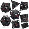 DND Metal Hollow Dragon Dice Set - D&D Polyhedral Dice Suitable for Dungeons and Dragons Pathfinder RPG Board Game Dice