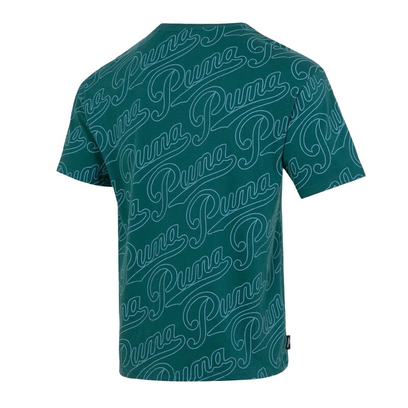 Puma Футболки Мужские Зеленые С Круглым Вырезом Умеренные 630938-60