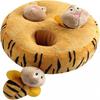 Large Durable Hide and Seek Plush Interactive Dog Toy for Large Small To Medium Dogs, Pets, Christmas Dog Toys, Yellow