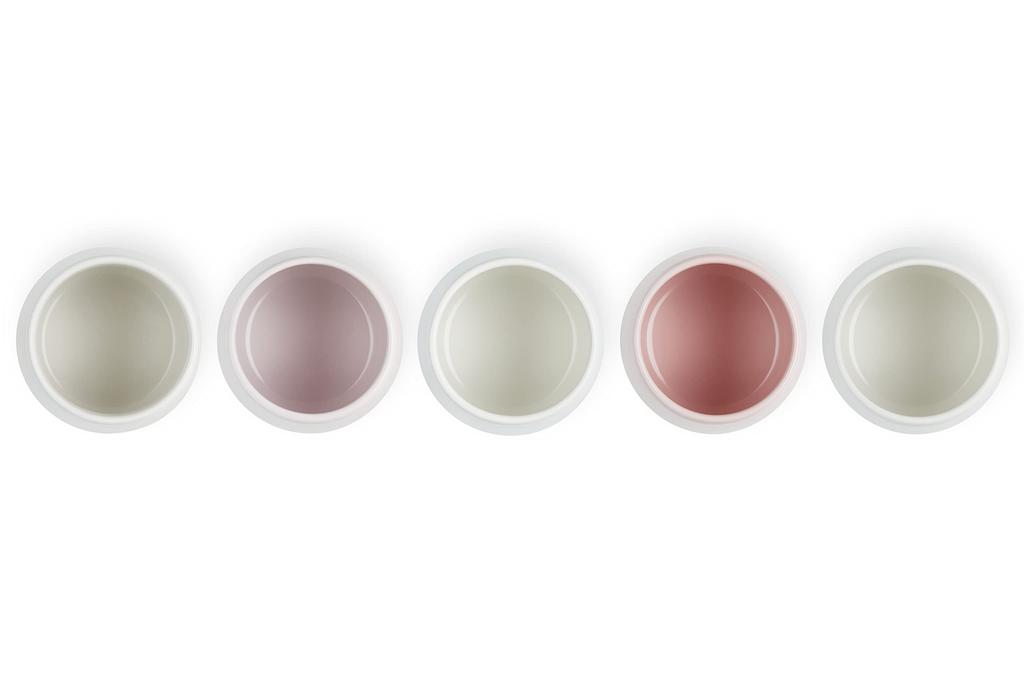 Набор из 5 стаканов Le Creuset Cup Sphere, розовая коллекция, термостойкие, морозостойкие, можно использовать в микроволновой печи, можно мыть в посудомоечной машине, японский [Авторизованный продукт]