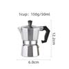 Aluminum Mocha Coffee Pot Rapid Stovetop Coffee Brewer Classic Octagonal Shape Kitchen Accessories Coffee Utensils
