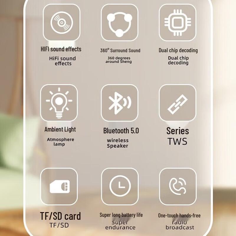 Bach Johann DW06 Smart Bluetooth Speaker with Alarm Clock