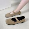 Fashion New Sheep Lady Mary Jones Casual Shoes Fall Square Toe Flats Light Mouth Fashion Comfortable Simple Basic Style Spring/Autumn