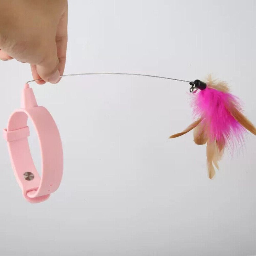 С колокольчиком, игрушка-палочка для кошек, силиконовый ошейник, игрушка без рук, ошейник с перьями для кошек, игрушка для кошек