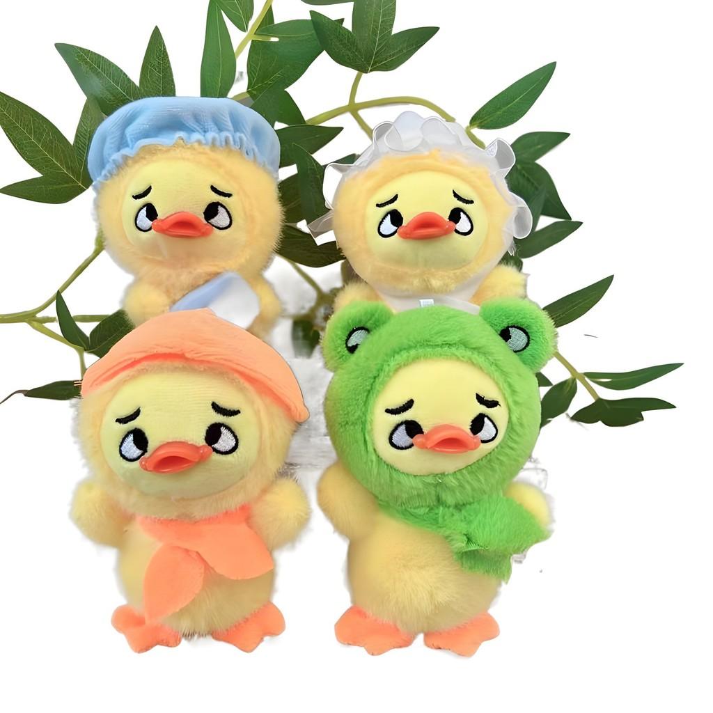 And Cozy Fun Hatwearing Plush Duck Keychain Collectible Doll In Bright Variants Color