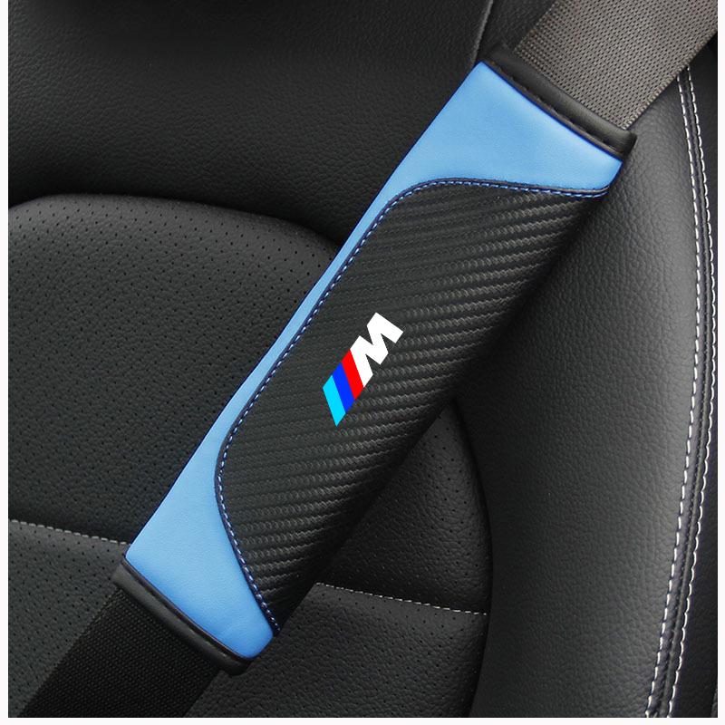 Car For BMW 1 3 5 7 Series M X1 X3 X5 F10 F15 F16 F20 F30 M3 M4 E34 E46 Seat Belt Cover Shoulder Protection Pad Auto Accessories YMSOV1