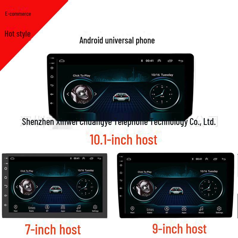 Android Carplay с большим экраном, навигацией, GPS, MP5-плеером и несколькими вариантами рамок — универсальное устройство с диагональю 7/9/10 дюймов.