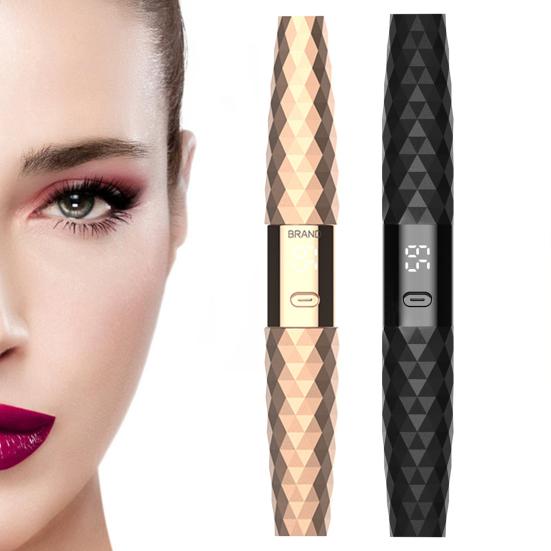 Portable Heated Eyelash Curler with LCD Display 2 Temp Settings USB Rechargeable Electric Eyelash Curler Long Lasting Lash Lifting Natural Curling