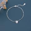 New Maple Leaf Bracelet, Female Instagram, Internet Celebrity, Elegant and Fresh, Sweet Forest Style, and Small Silver Handicraft Gift for Students