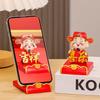 Фестивальная декоративная статуэтка китайского бога богатства, смола, подставка для мобильного телефона, подарок на Новый год