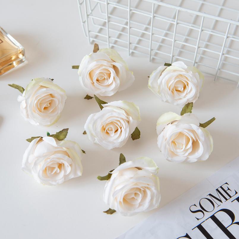 5/10 шт. Искусственные цветы стена шелковые розы дешевые подарки своими руками коробка подарок на День святого Валентина домашний декор Рождество свадебные декоративные