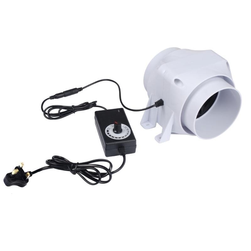 652F Smoke Extractor Duct Fan 110mm PVC Powerful Duct Extractor Pipe Fan Perfect for Restaurants and Workshops Bathroom