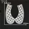 Fashion Style White Lace Fabric Neckline Embroidery Applique Lace Collar DIY Trim Sewing Clothing Accessories Craft Supplies