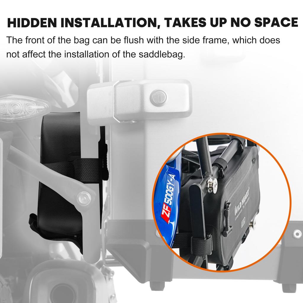 WILD HEART Мотоциклетная боковая сумка для инструментов, полностью подвесная, водонепроницаемая, сумка,