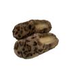 Леопардовый мех хлопковые тапочки зимние туфли на плоской подошве женские трендовые модные новые теплые повседневные удобные домашние туфли с открытой пяткой шлепанцы