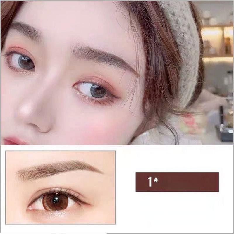 Водонепроницаемый карандаш для бровей с 4 головками, косметическая естественная долговечная подводка для глаз, макияж для бровей