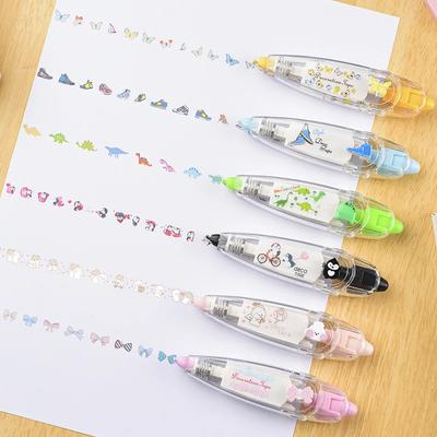 Kawaii туфли с бантом в виде пингвина, декоративная корректирующая лента с героями мультфильмов, корейский милый корректор «сделай сам», дневник, канцелярские принадлежности, школьные принадлежности, подарок