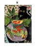 Funny Art Matisse Monet Black Cat Van Gogh Sunflowers Canvas  Posters and Prints Wall Pictures for Living Room Decor