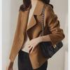 Trendy Women's Short Double-Faced Wool Coat for Autumn/Winter 2023