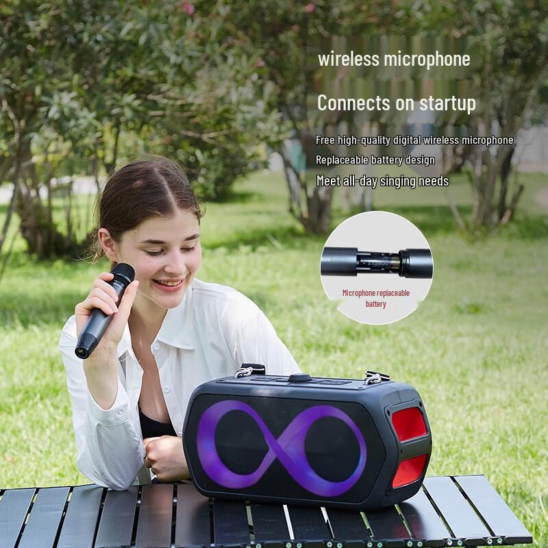 Monster M176 Portable K-Song Bluetooth Speaker with Microphone