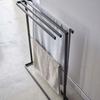 Yamazaki Jitsugyo 5577 Side Hang Bath Towel Hanger Slim Black W65XD15XH75cm Tower Towel Hanger Clothesline Approx.