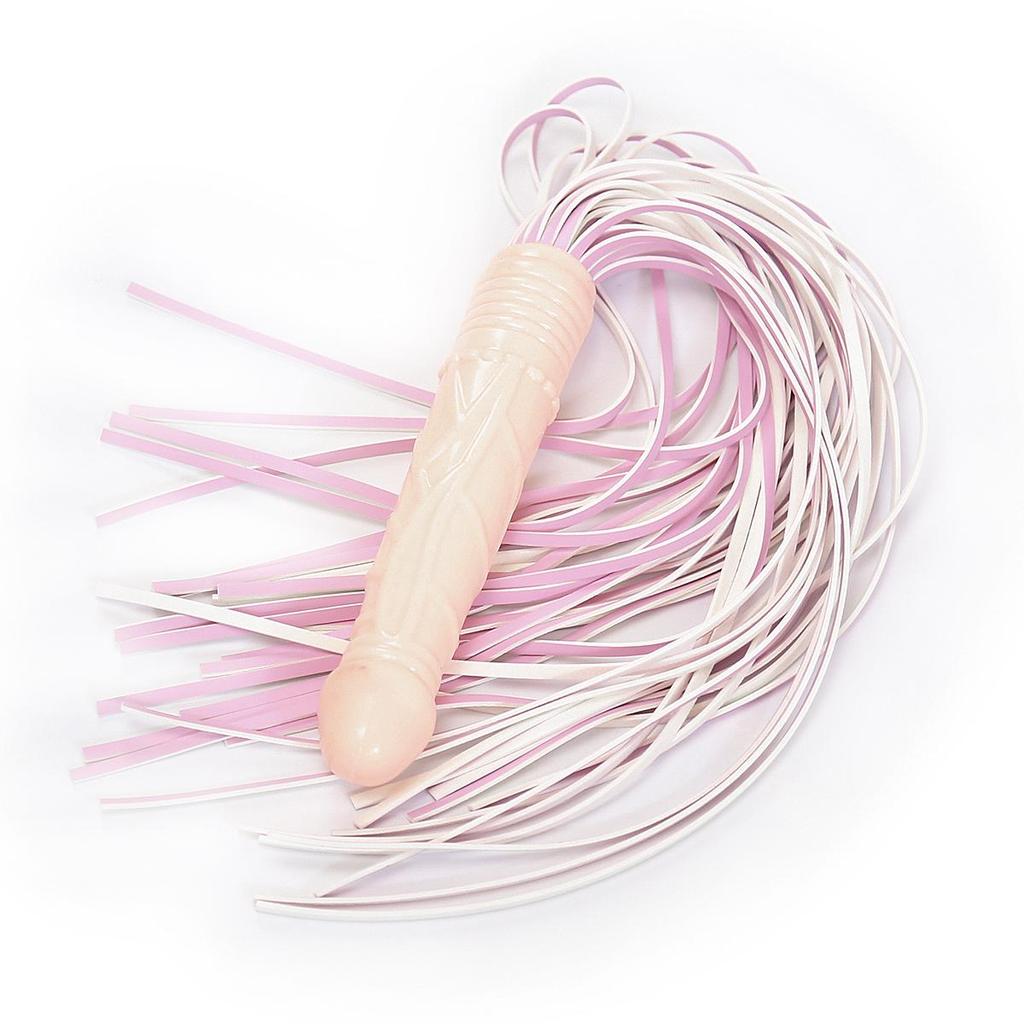 VaHppy Ручка-хлыст-фаллоимитатор 62 см, 160 г, SM-игрушки для взрослых с пенисом, двойного назначения, бахрома, конский хвост, кондиционирование, порка, флирт пары