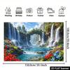 2D Exotic Waterfall Backdrop Tropical Forest River Nature Photo Booth Banner