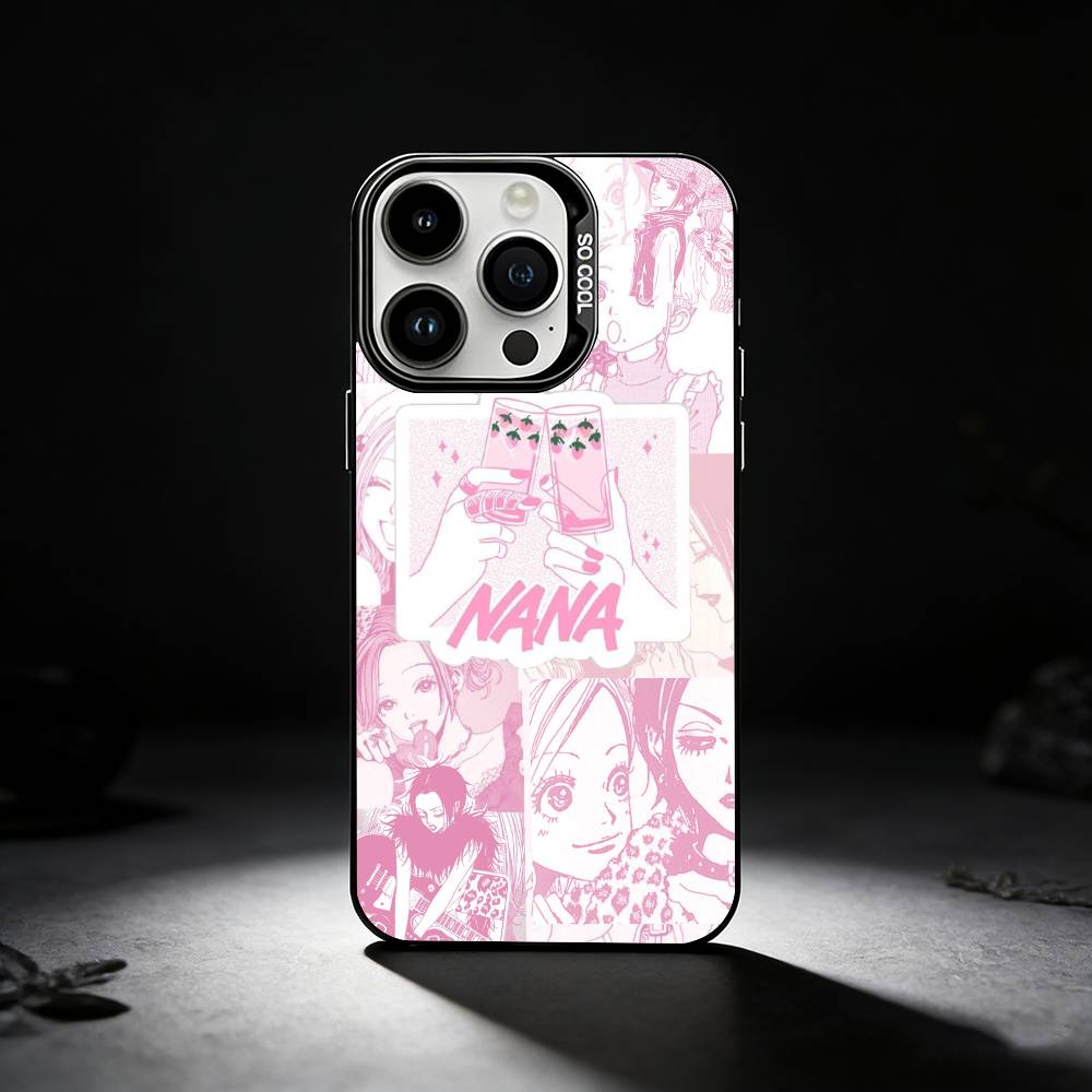 A-Аниме N-Нана Осаки Чехол для телефона Для iPhone 17,16,15,14,13,12,11 Plus,Pro Max,XS,Цветной серебряный чехол для телефона