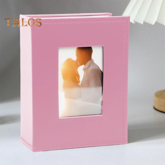 Slip-in Photo Album Faux Leather Cover 50 Pages 100 Pockets 4x6-Inch Wedding Travel Baby Shower Kids Family Anniversary Picture Collection Book