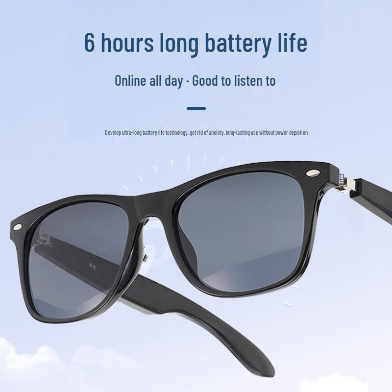 AI Bluetooth Translation Glasses: LC103-02 UV Color-Changing Lenses, Music & Call Functionality Sunglasses