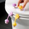 Silicone Toilet Seat Lifter Handle - Hygienic Non-Touch Lid Opener Standard Smart Toilets Multiple Colors Sizes