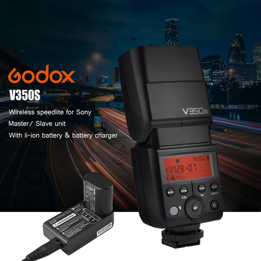 Godox V350S Компактный размер 2,4G Беспроводная вспышка Speedlite Master/Slave для камеры TTL 1/8000 с HSS