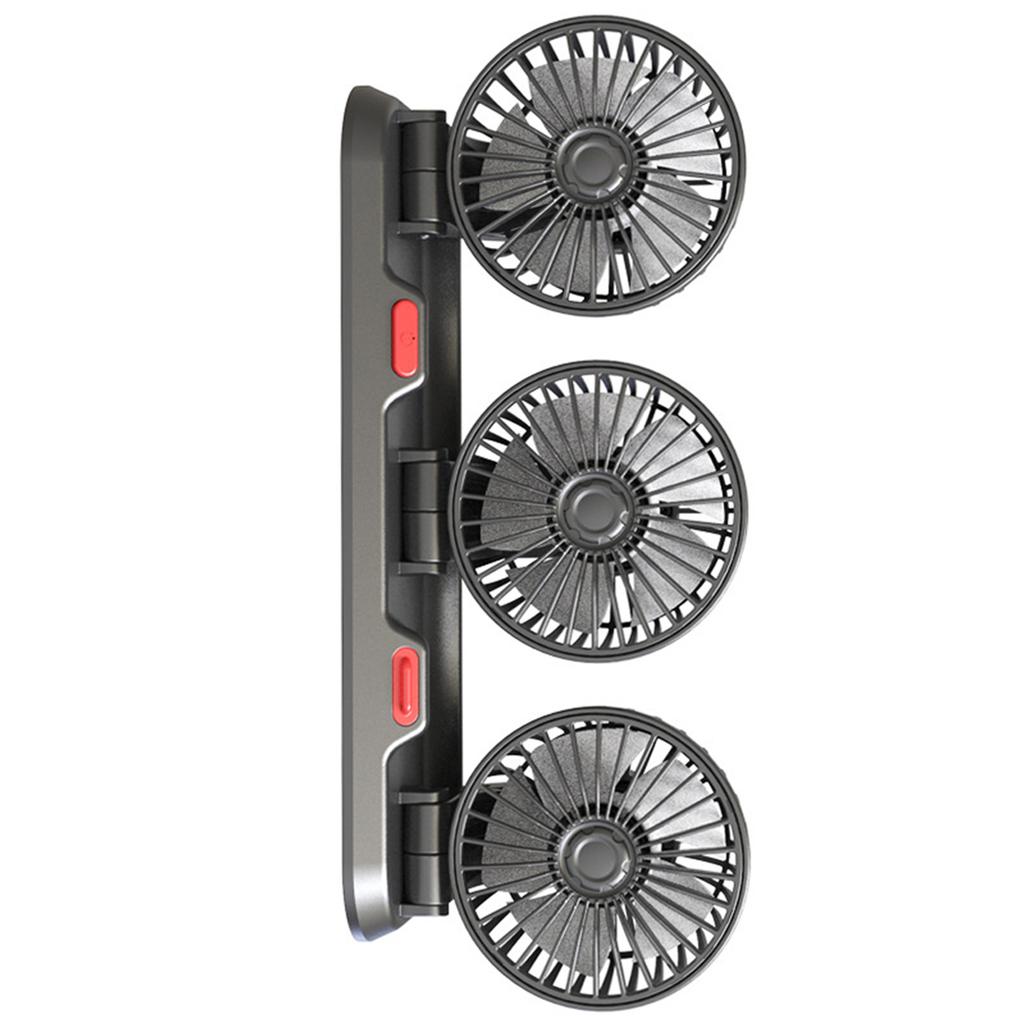 3 Heads Car Fan Portable Air Cooling Fan Silent Electric Fan 360 Degrees  Rotation with 2 Wind Speed Phone Number