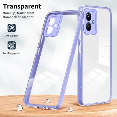 Противоударный чехол на 360 ° для MOTO EDGE 40 EDGE 40PRO EDGE 40NEO MOTOROLA G84 5G Роскошный прозрачный HD-футляр 3-в-1