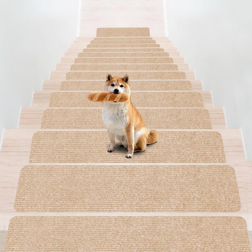 Ограниченная лестница для 70 x 22 см ковра XIWEIYI Stair Carpet 4 Адсорбционный коврик для пола Step Stair Prevents Предотвращает снижает нагрузку на ноги и предотвращает