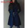 Long Sleeve Classic Womens Blazer With Notched Collar And Waist Cinch For Office Wear