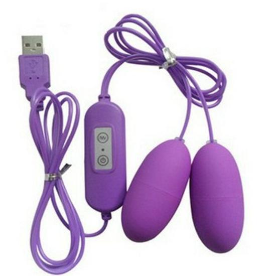 USB-яйцо с двойной вибрацией на дистанционном управлении для интимного использования