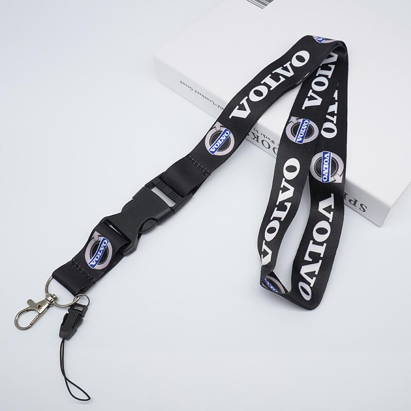 Нейлоновый ремешок с печатным логотипом в стиле автомобильного брелока, мотоциклетного подарка для Volvo S40 S80L S60 S90 XC40 XC60 XC90 V40 V60 V90 Аксессуар