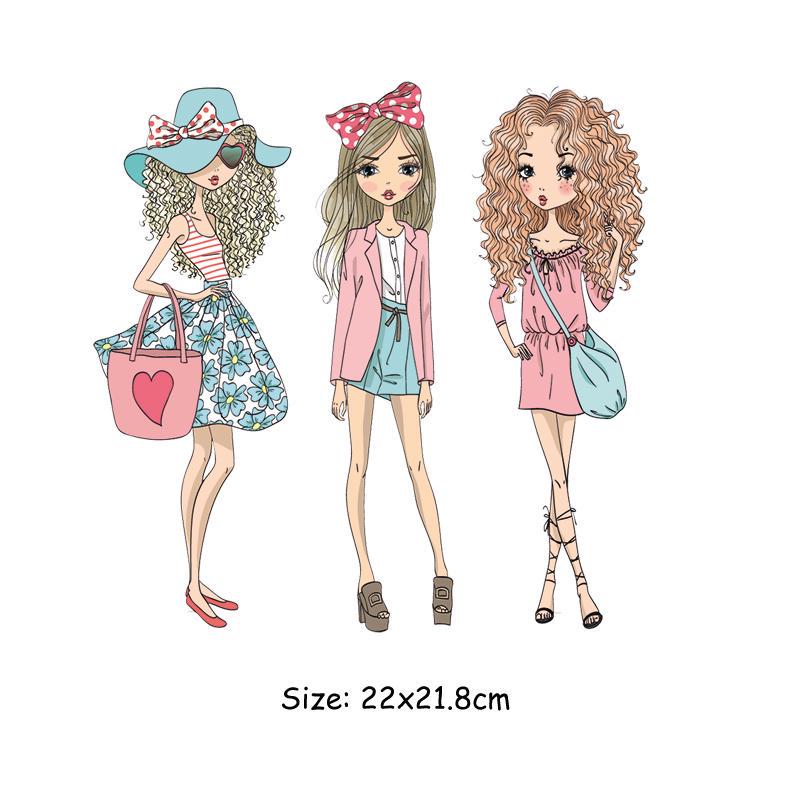 Термонаклейки на одежду для девочек