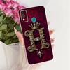 For Honor 9X Lite Case JSN-L21 Cute Initial Letters Painted Phone Case For Honor 9XLite JSN-L22 Soft Silicone Cover Shell