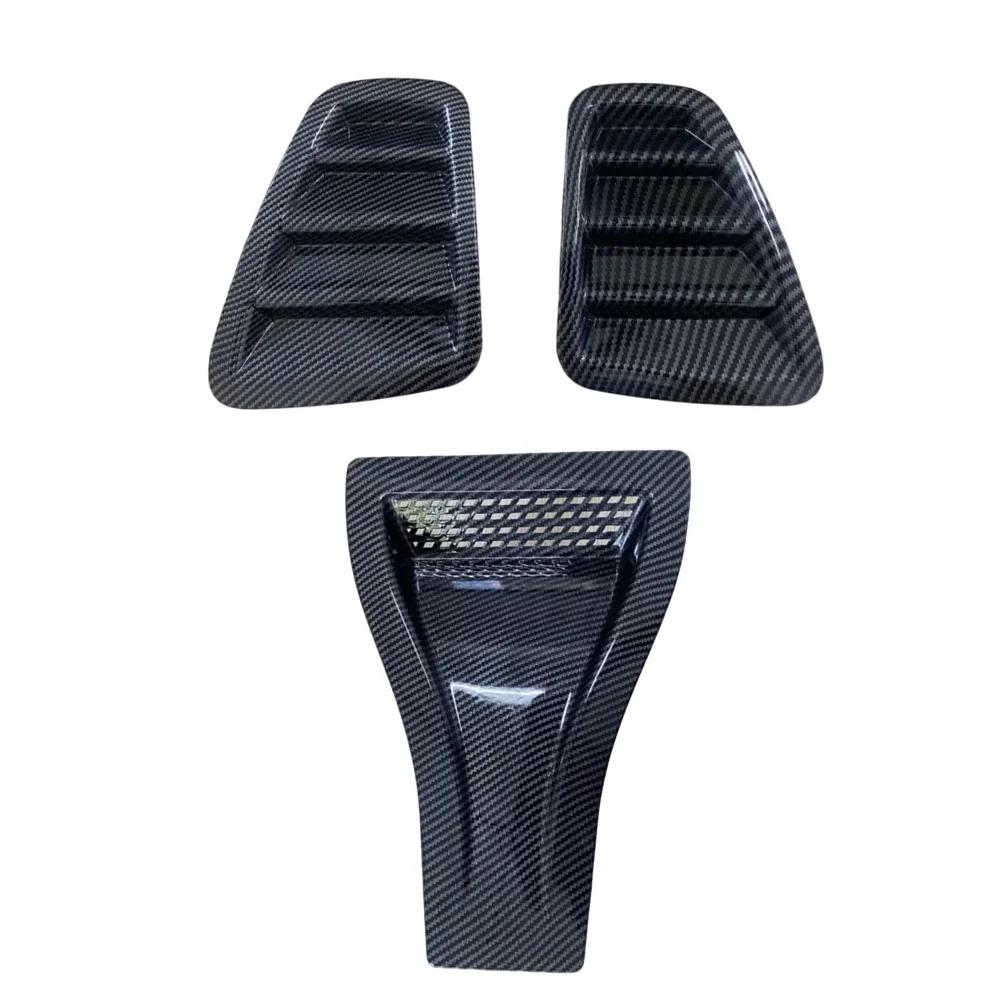 Для Fiat Abarth 500 595 695 2016-2024 Вентиляционные отверстия капота Капот Передний вентиляционный лючок + Задняя крышка заднего фонаря Детали экстерьера автомобиля Карбон